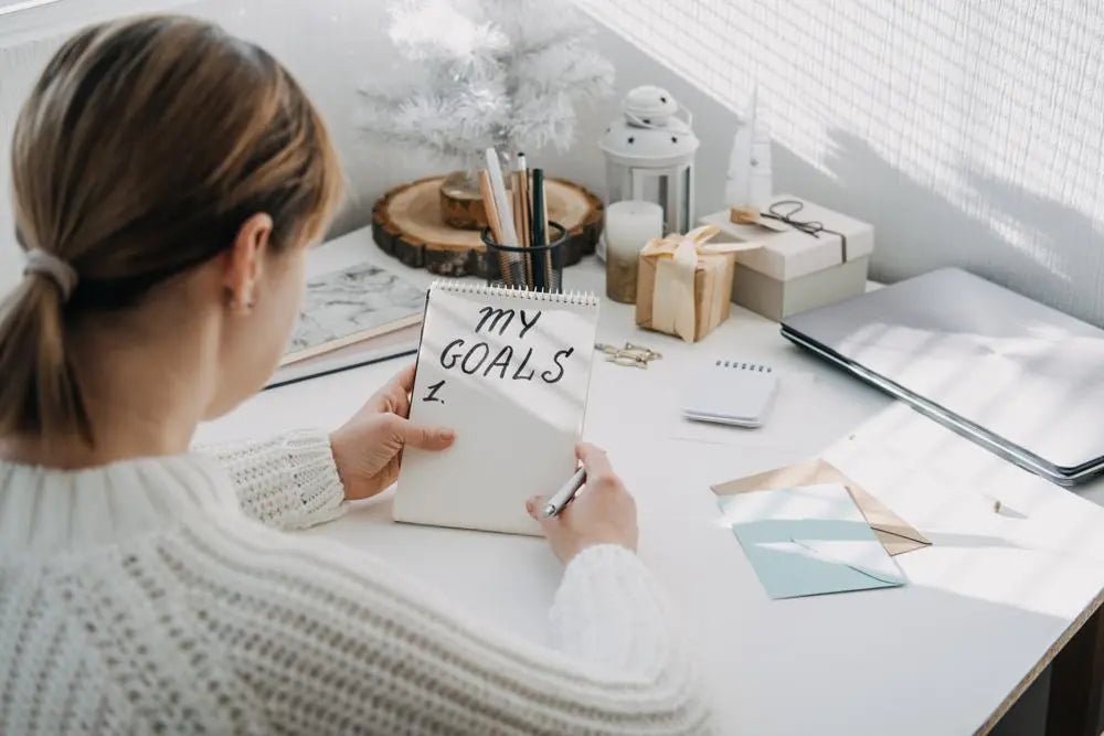 woman defining her financial goals