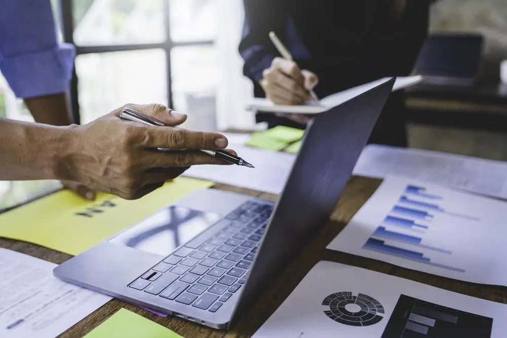 man strategically planning his financial goals