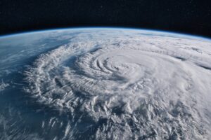 super typhoon view from space