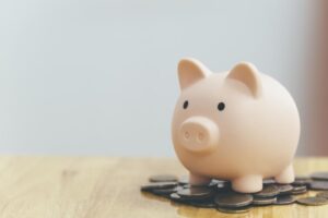 putting money into the bank